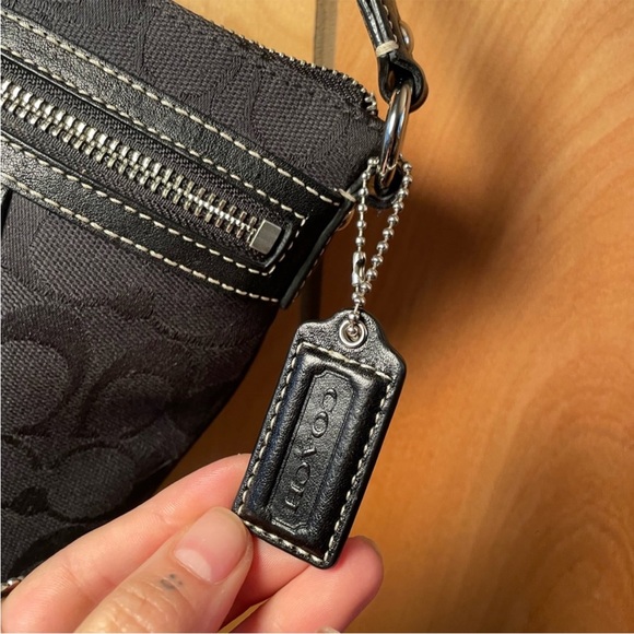 Coach Black Crossbody Bag with Signature Monogram - Picture 5 of 8